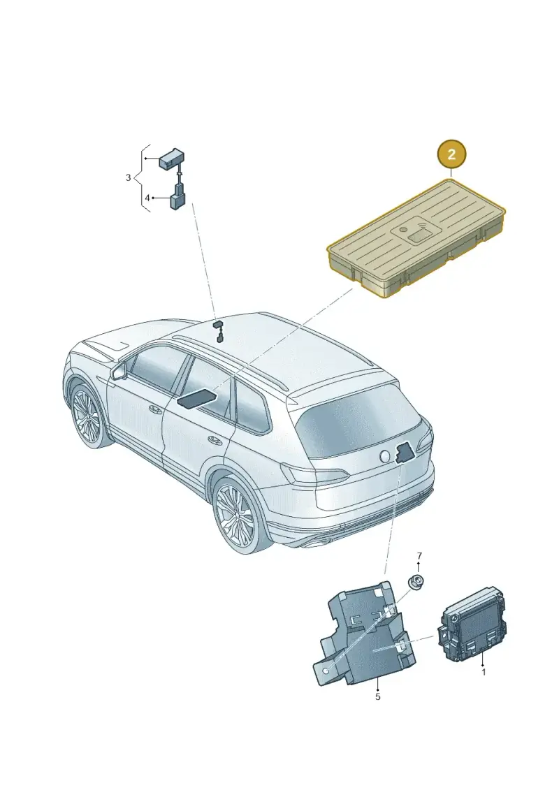 4N0035502B — Volkswagen Touareg (2017-2023) diagram 439035050, position 2