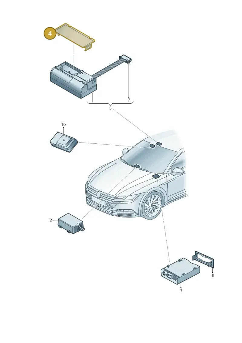 4N0035720 — Volkswagen Arteon (2017-2023) diagram 828035650, position 4