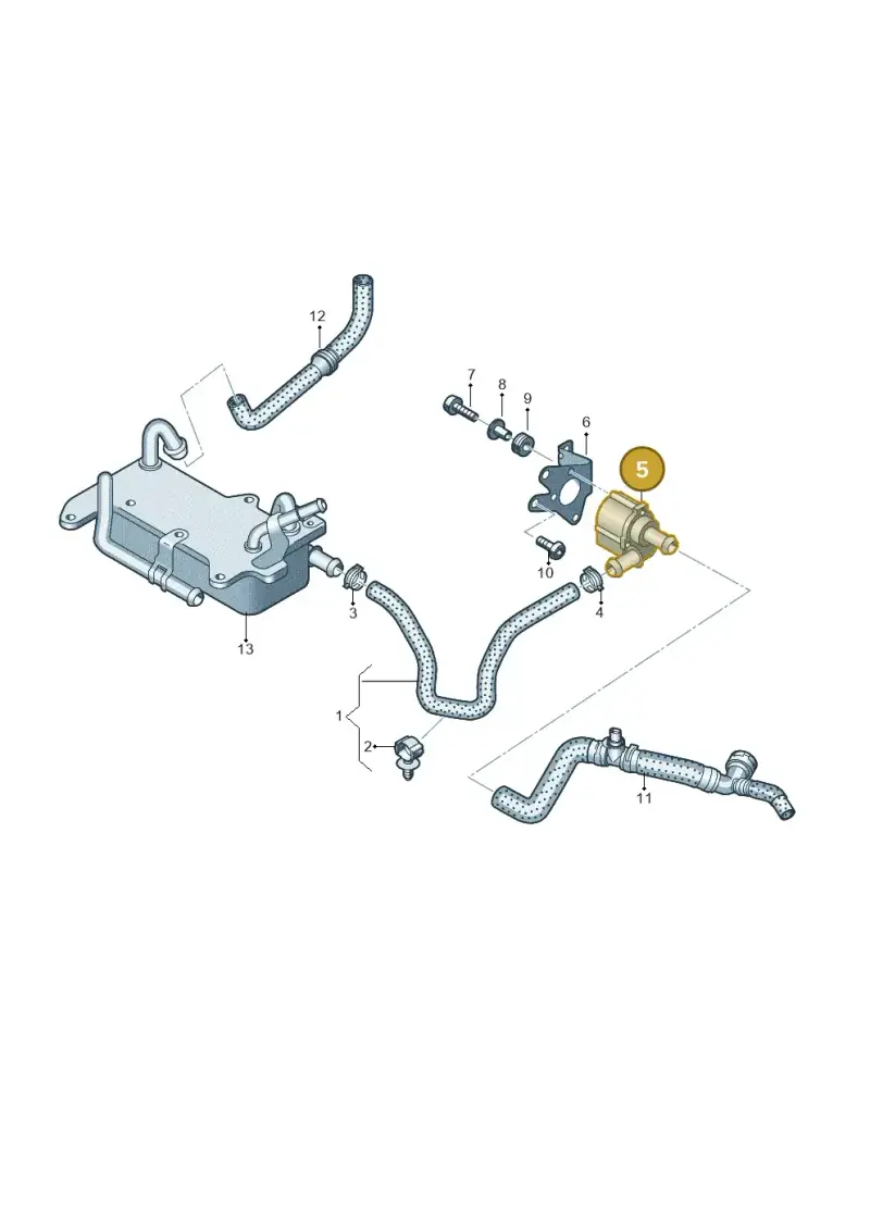 4N0121601A — Volkswagen Touareg (2017-2023) diagram 439121225, position 5
