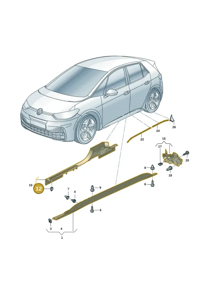 510867276A — Volkswagen ID.3 Pro (2019-2024) diagram 10a853050, position 12