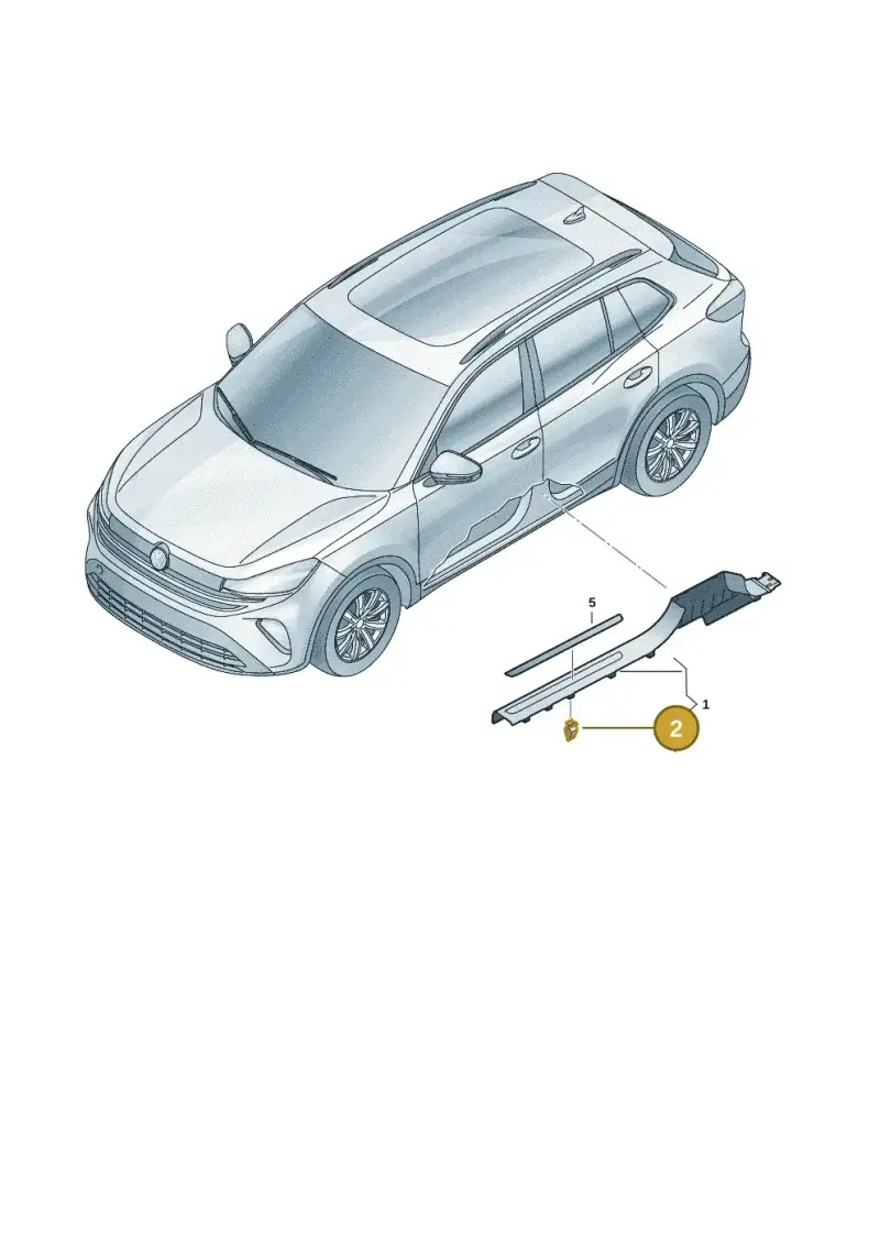 510867276A — Volkswagen Tiguan 2.0 (2023-) diagram 57x853100, position 2
