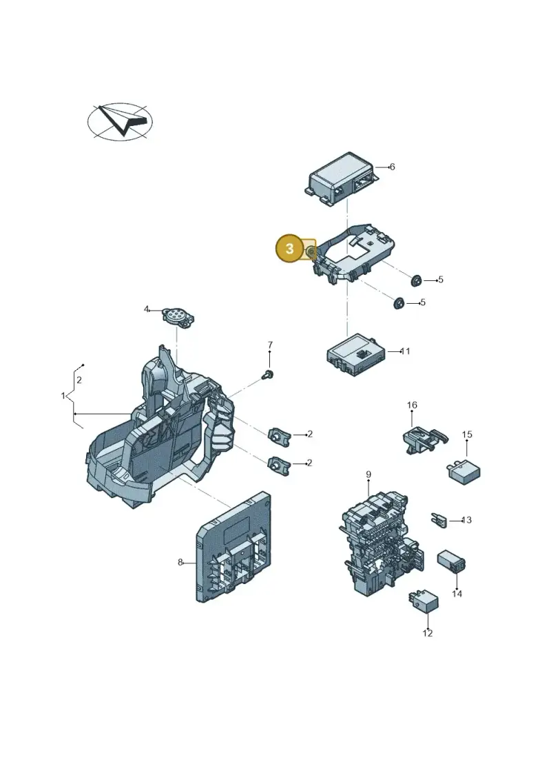 518971856 — Volkswagen Tiguan 2.0 4Motion (2017-2024) diagram 833937050, position 3