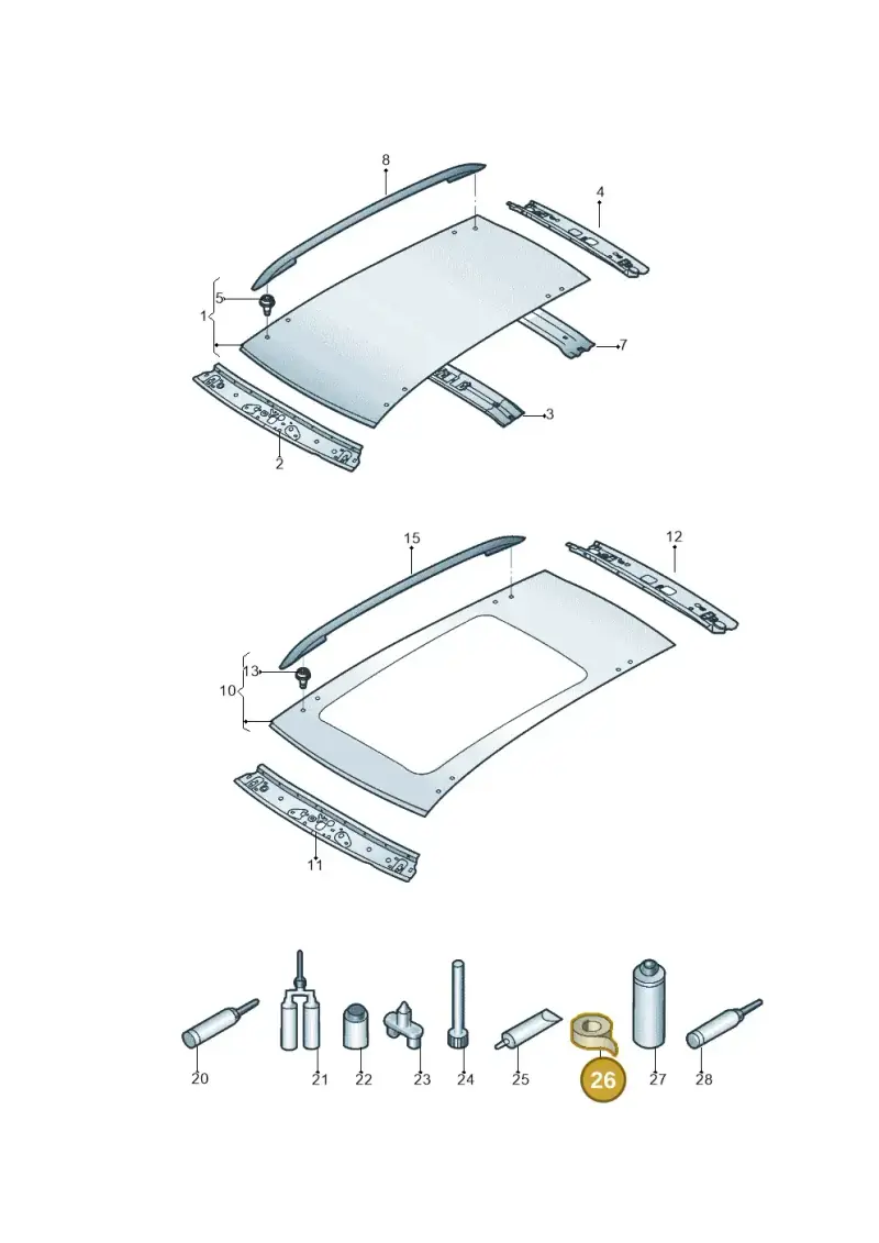 533867910B — Volkswagen Tiguan 2.0 4Motion (2017-2024) diagram 833817000, position 26