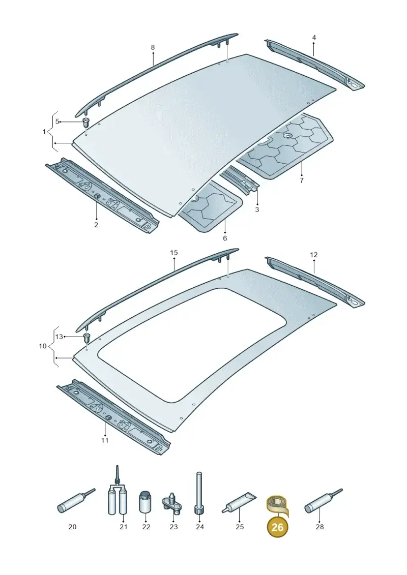 533867910B — Volkswagen Tiguan 2.0 (2023-) diagram 884817000, position 26