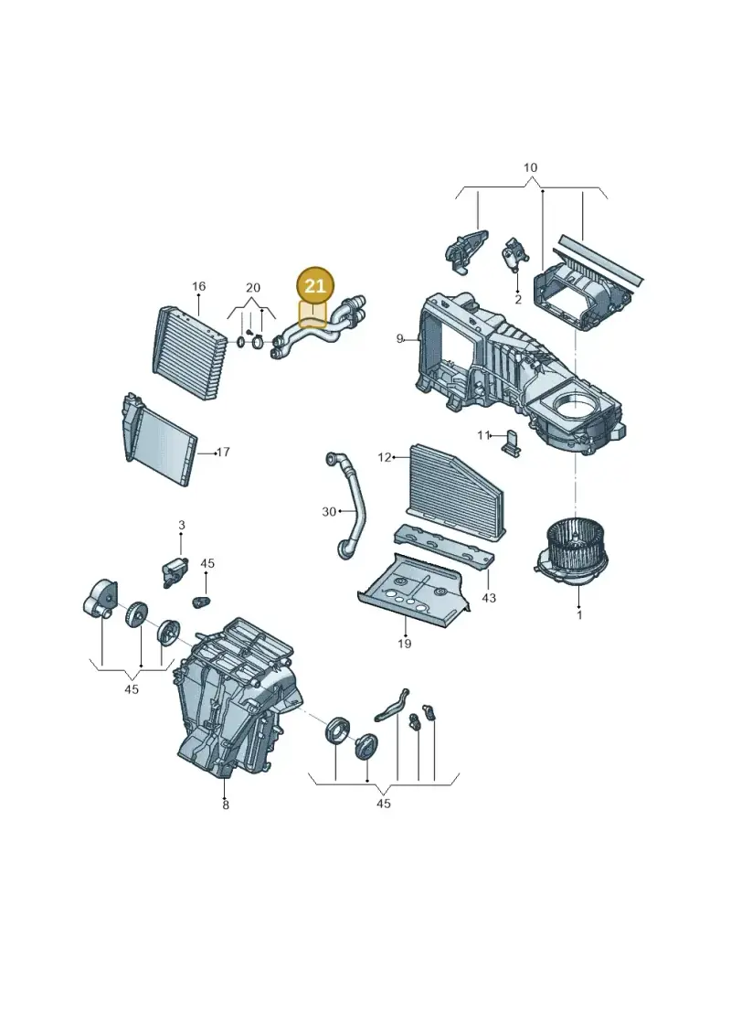 561819857 — Volkswagen Beetle (2016-2019) diagram 801819200, position 21