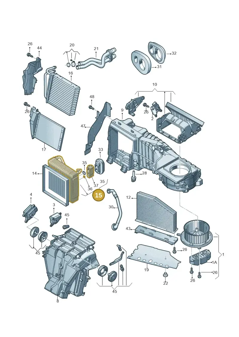 561820103A — Volkswagen New Passat (2015-2022) diagram 691820100, position 15