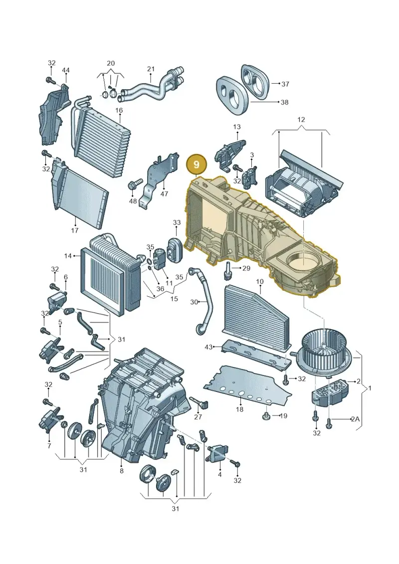 561898063 — Volkswagen Beetle (2016-2019) diagram 691820200, position 9