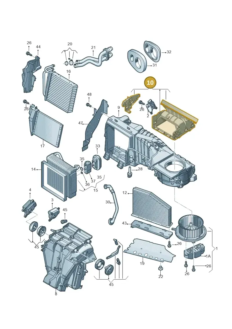 561898304A — Volkswagen New Passat (2015-2022) diagram 691820100, position 10