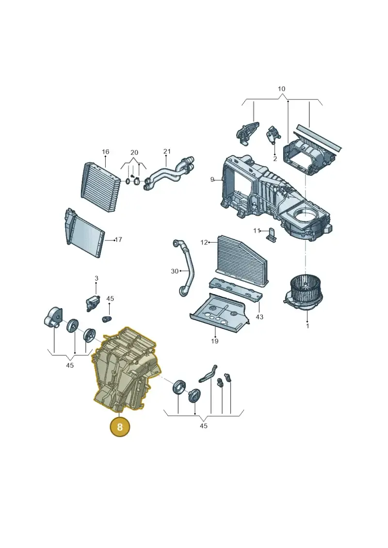 561898353C — Volkswagen Beetle (2016-2019) diagram 801819200, position 8