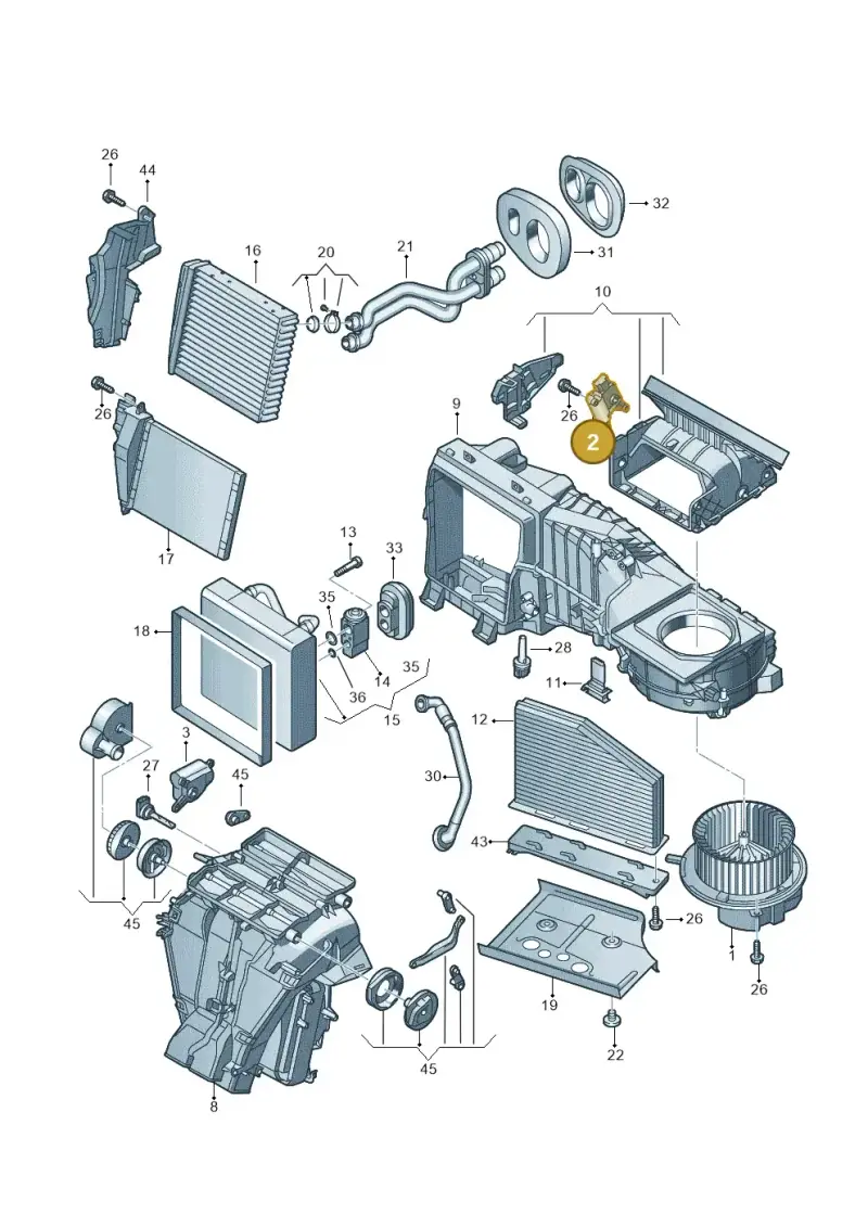 561907511C — Volkswagen Beetle (2016-2019) diagram 409820100, position 2