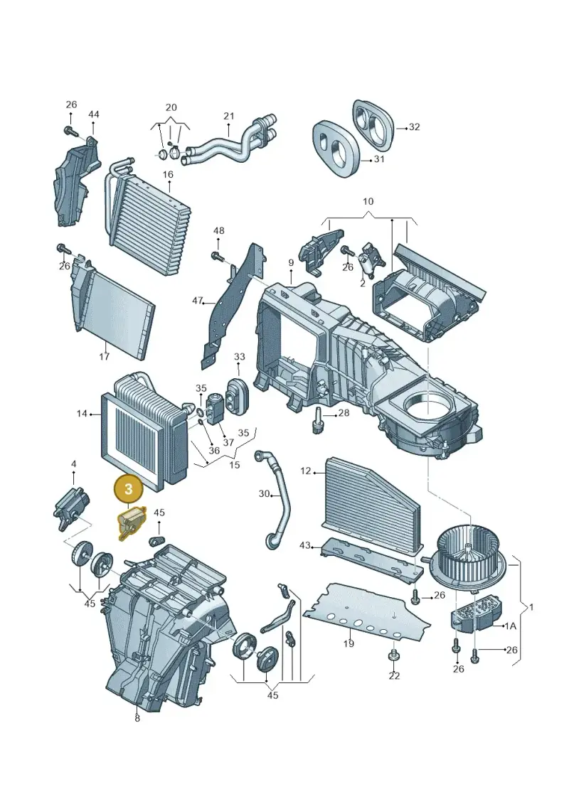561907511D — Volkswagen New Passat (2015-2022) diagram 691820100, position 3