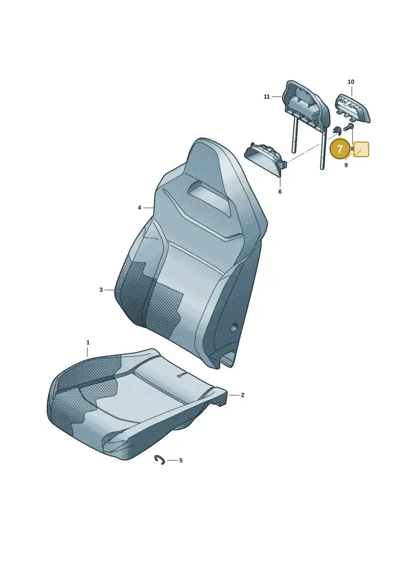 565881132 — Volkswagen ID.4 Pro (2020-2023) diagram 11a881700, position 7
