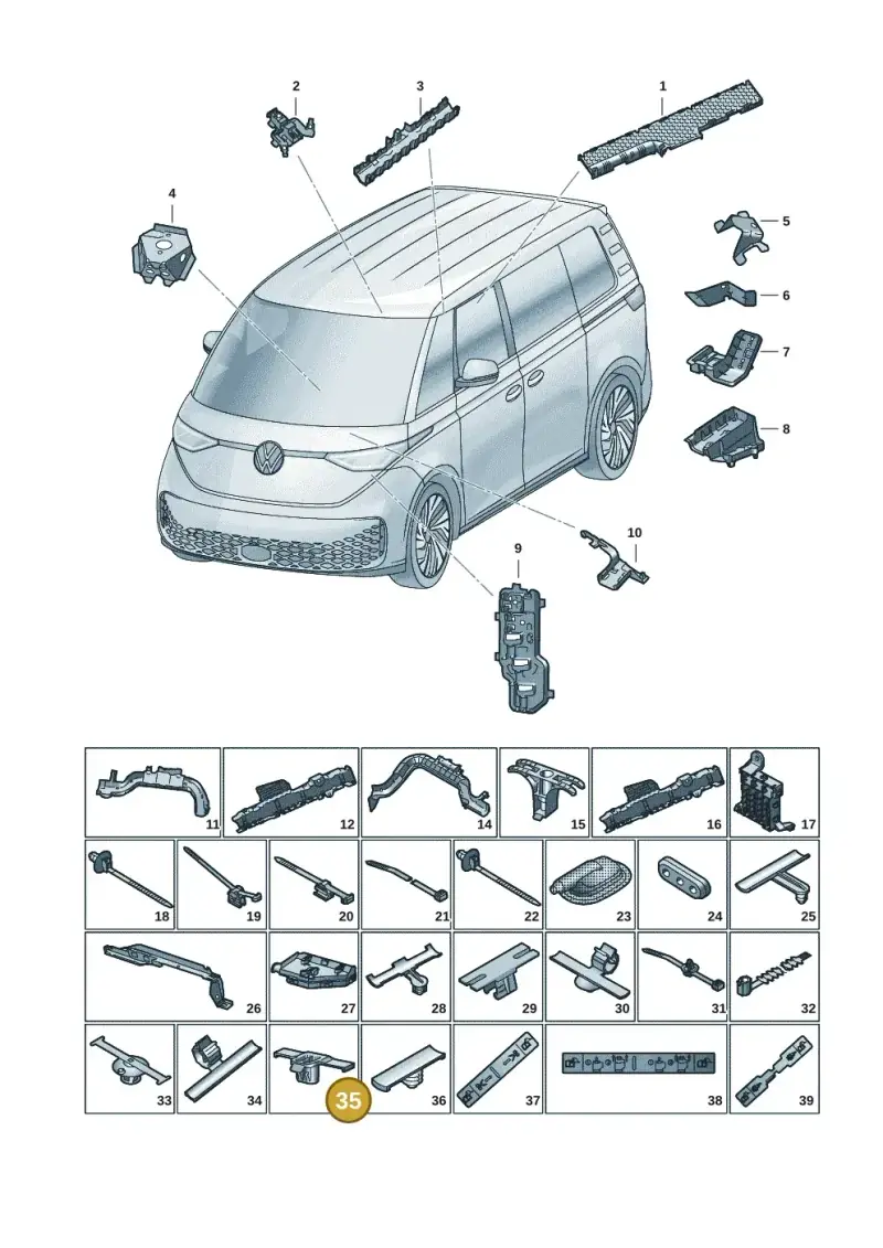 565971789C — Volkswagen ID.Buzz (2022-) diagram 15a972001, position 35