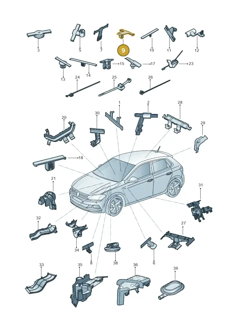 565971789C — Volkswagen Polo Track (2023-) diagram 602971830, position 9