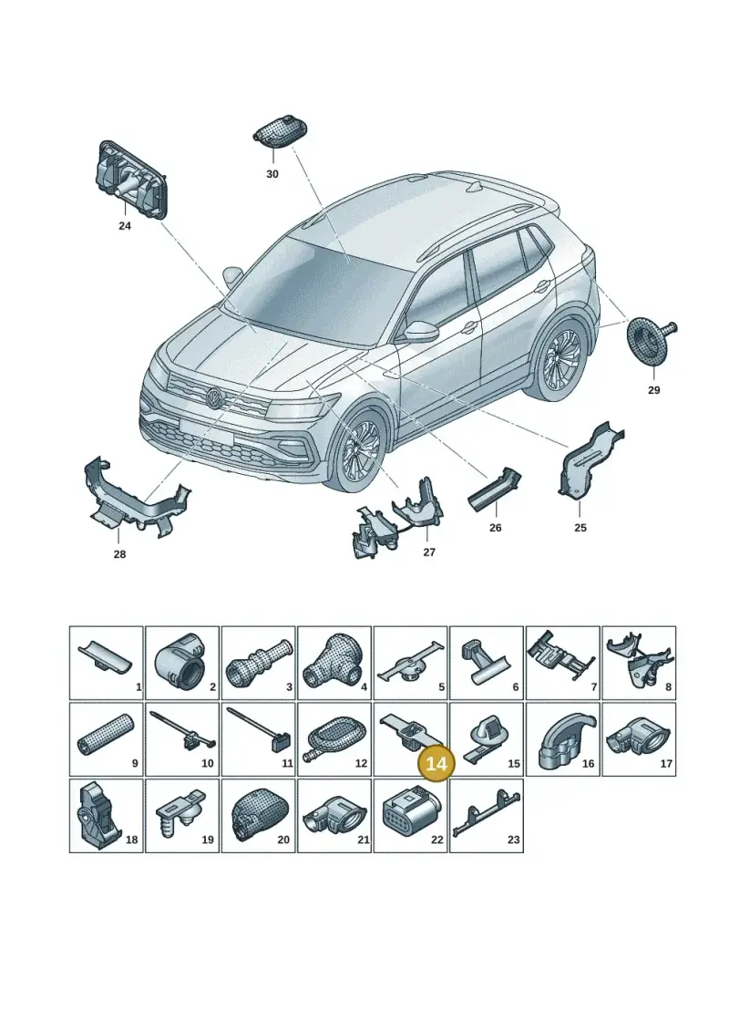 565971789C — Volkswagen Taigun 1.0 (2021-) diagram 62i971081, position 14