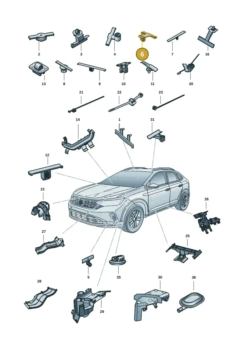 565971789C — Volkswagen Nivus (2020-) diagram 67b971083, position 6