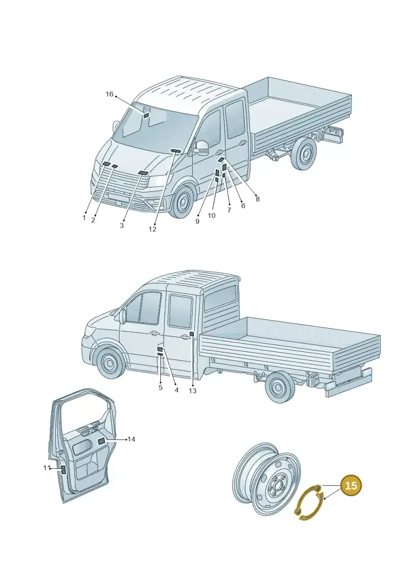 5C0010006A — Volkswagen MAN TGE 35 (2016-2021) diagram 807010000, position 15