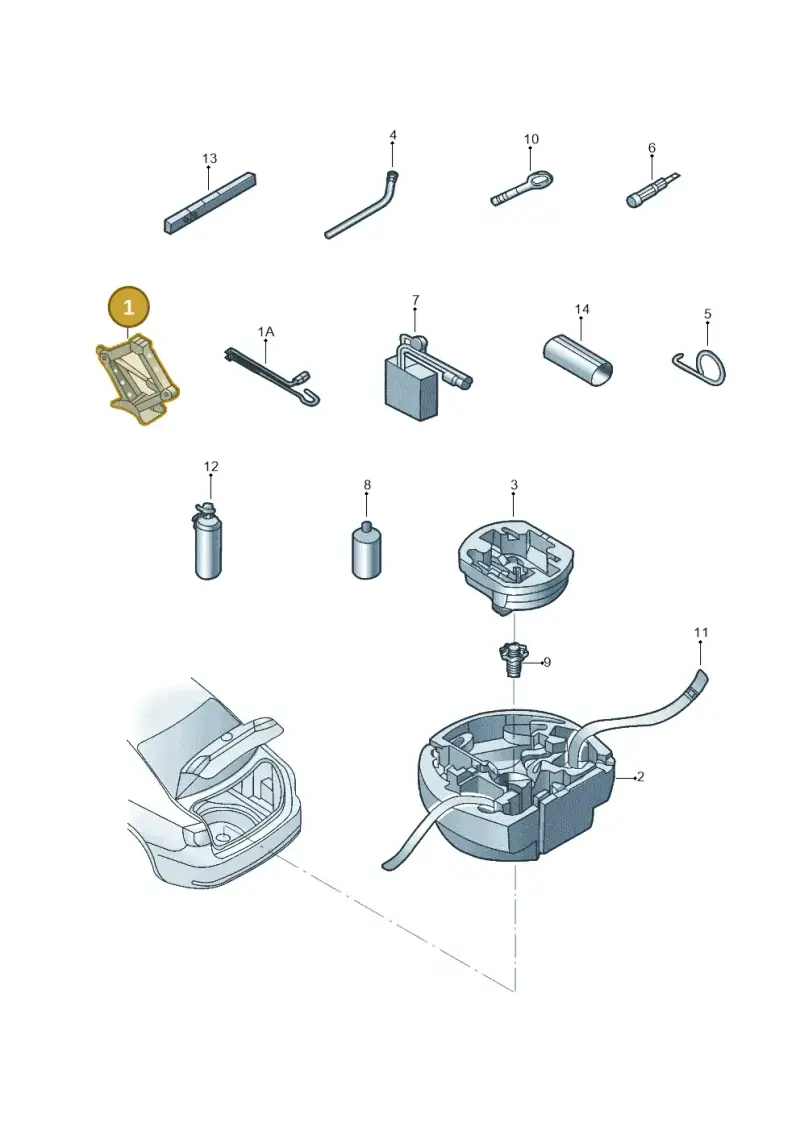 5C0011031B — Volkswagen Jetta (2014-2017) diagram 789012000, position 1