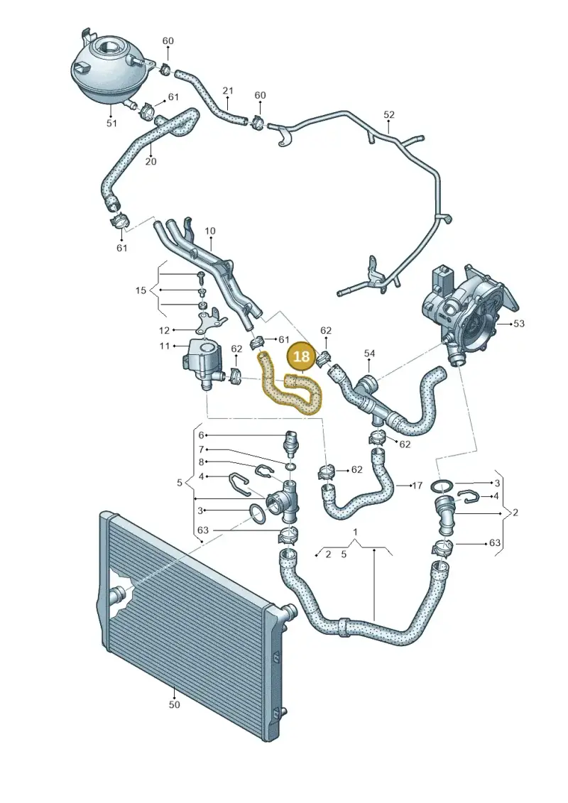 5C0121063F — Volkswagen Beetle (2016-2019) diagram 691121400, position 18