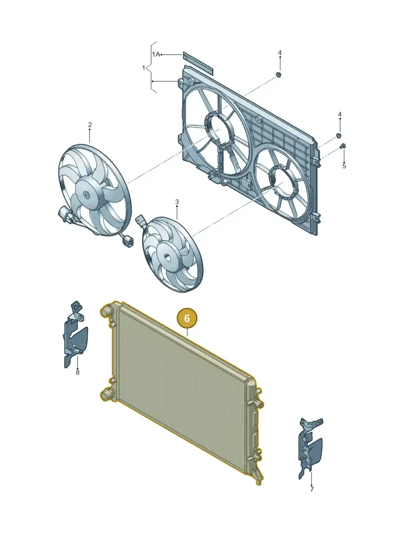 5C0121251E — Volkswagen Jetta (2014-2017) diagram 619121970, position 6