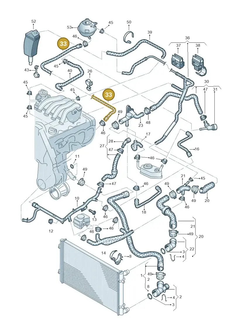 5C0122109 — Volkswagen Jetta City        "Mex"08> (2007-) diagram 194121310, position 33