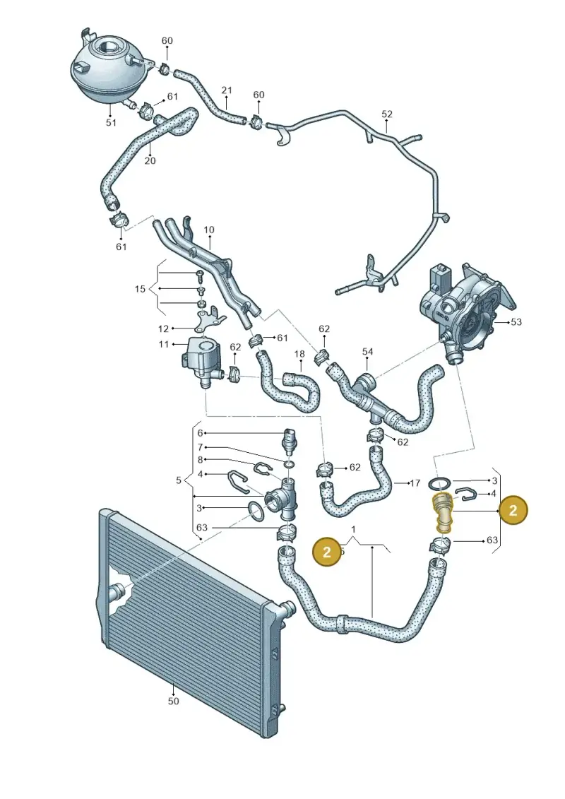 5C0122291J — Volkswagen Beetle (2016-2019) diagram 691121400, position 2