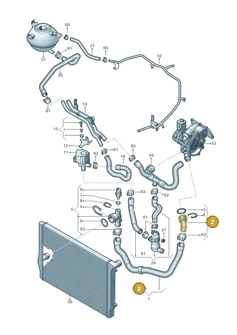 5C0122291J — Volkswagen Beetle (2016-2019) diagram 691121410, position 2