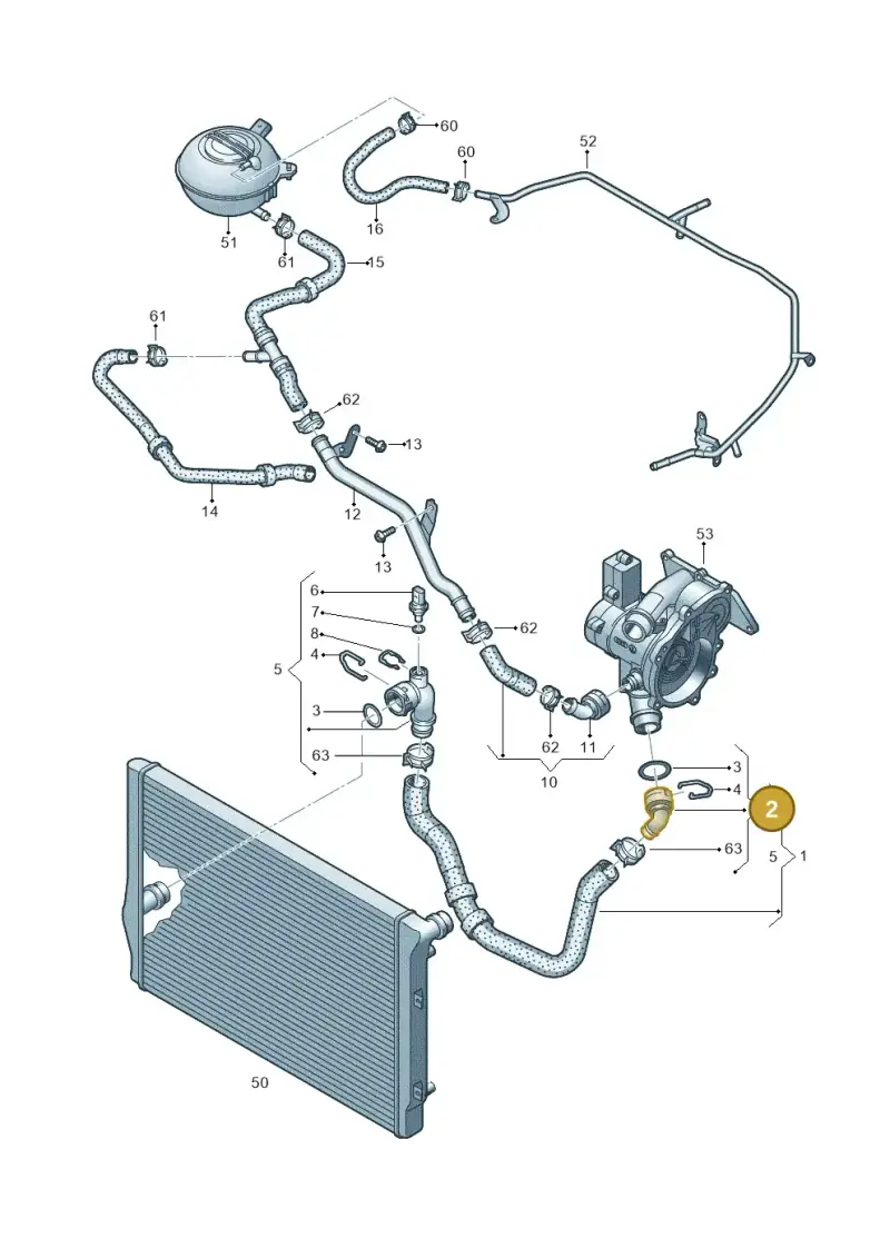 5C0122291J — Volkswagen Beetle (2016-2019) diagram 786121200, position 2