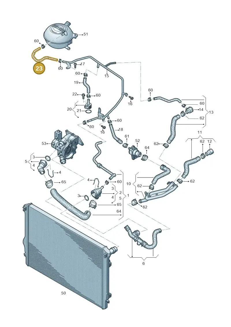 5C0122447F — Volkswagen Beetle (2016-2019) diagram 691121430, position 23