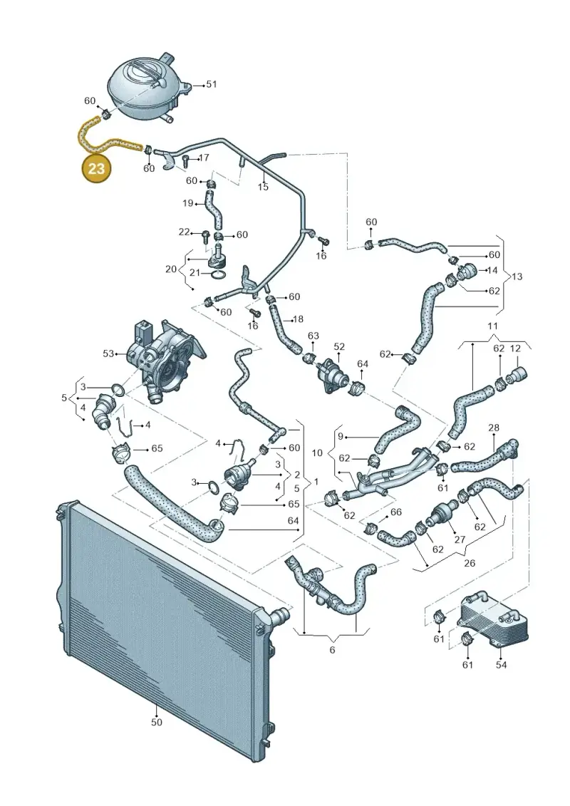 5C0122447F — Volkswagen New beetle (2011-2016) diagram 691121450, position 23