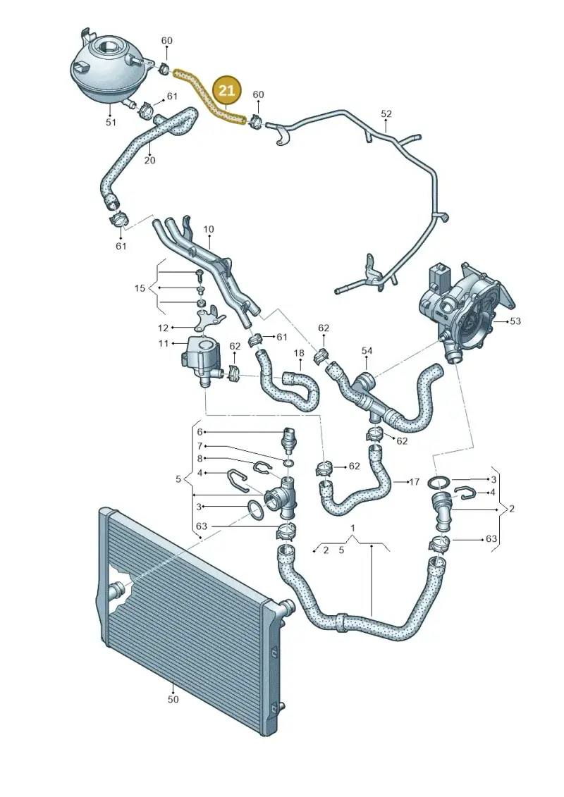 5C0122447F — Volkswagen Beetle (2016-2019) diagram 691121400, position 21
