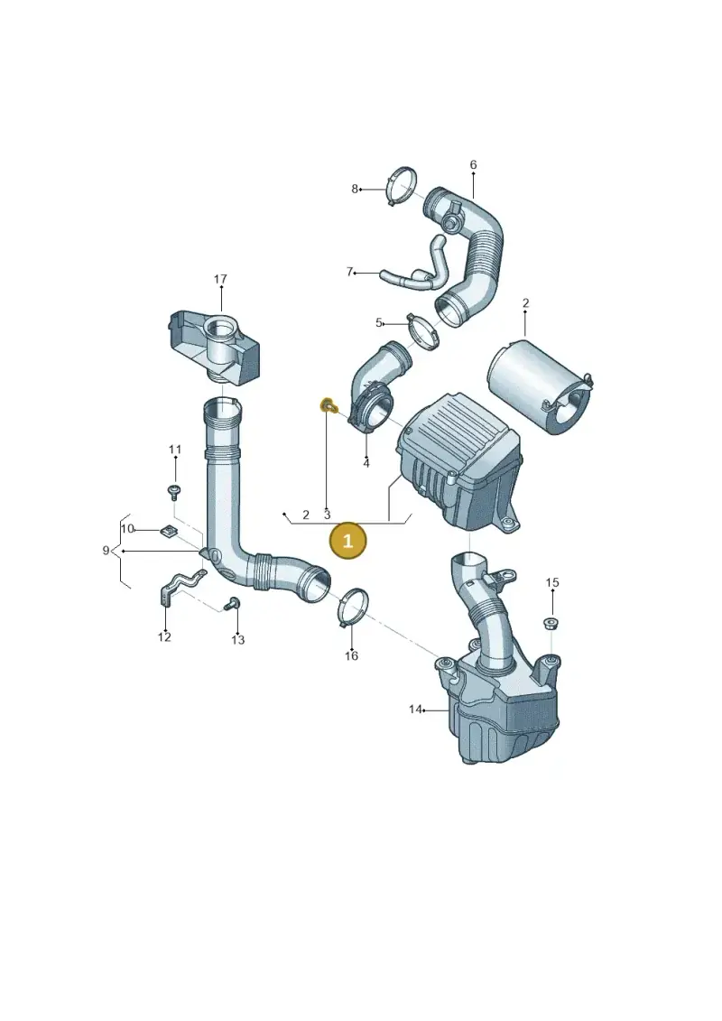 5C0129607 — Volkswagen Jetta 2.0 (2015-2015) diagram 692129160, position 1