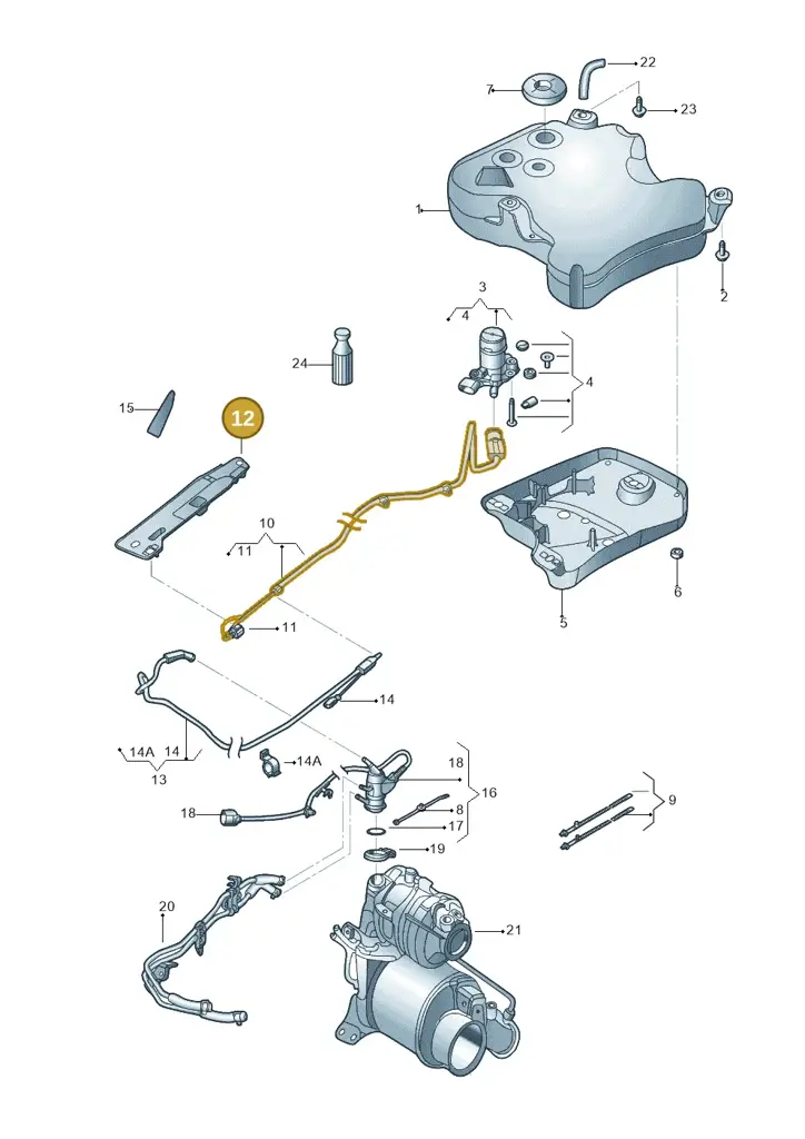 5C0131327 — Volkswagen Beetle (2016-2019) diagram 715131600, position 12