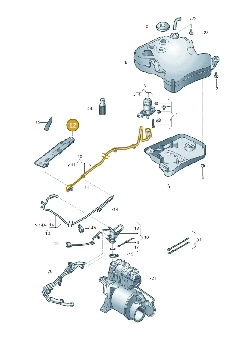 5C0131327 — Volkswagen Beetle (2016-2019) diagram 715131600, position 12