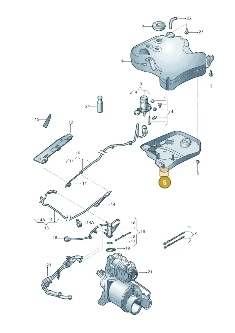 5C0131331 — Volkswagen Beetle (2016-2019) diagram 715131600, position 5