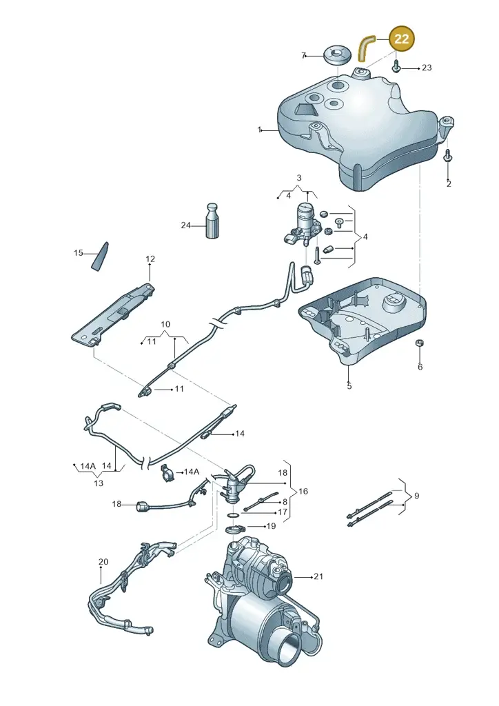 5C0131965B — Volkswagen Beetle (2016-2019) diagram 715131600, position 22