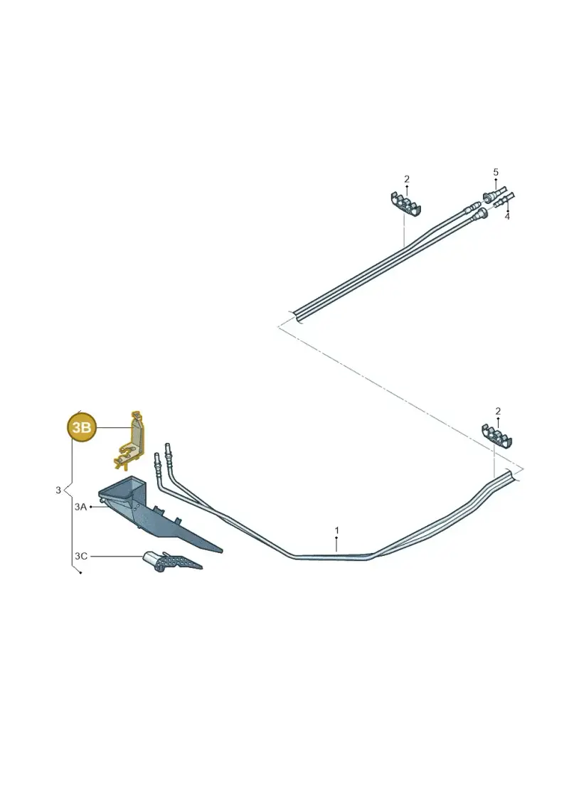5C0201449B — Volkswagen New Passat (2011-2015) diagram 691201120, position 3B