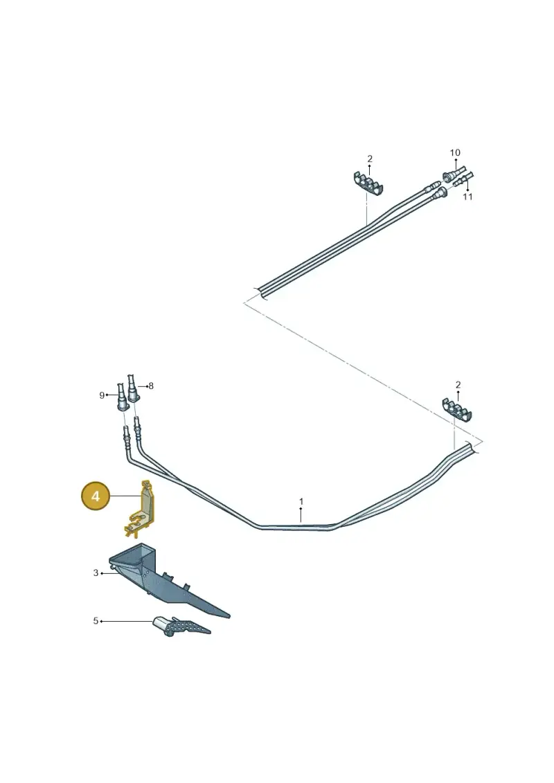 5C0201449B — Volkswagen Beetle (2016-2019) diagram 868201150, position 4