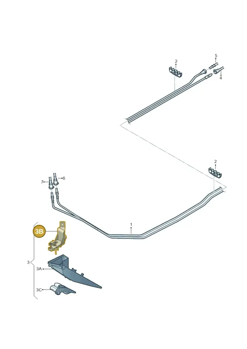 5C0201449D — Volkswagen New Passat (2011-2015) diagram 691201220, position 3B