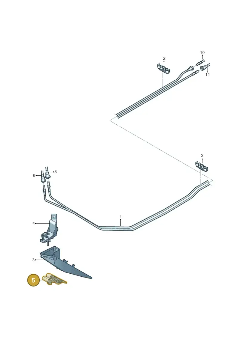 5C0201958 — Volkswagen New Passat (2015-2022) diagram 868201250, position 5