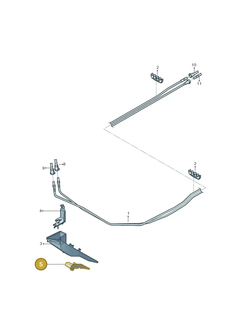 5C0201958 — Volkswagen Beetle (2016-2019) diagram 868201150, position 5