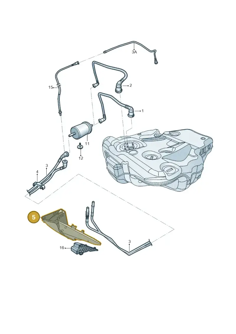 5C0201973C — Volkswagen Beetle (2016-2019) diagram 801201400, position 5