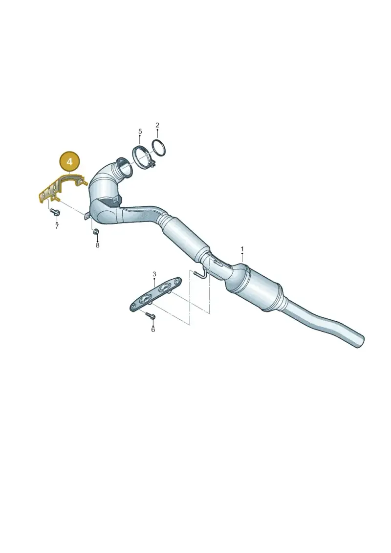 5C0253249 — Volkswagen Jetta (2014-2017) diagram 692253540, position 4