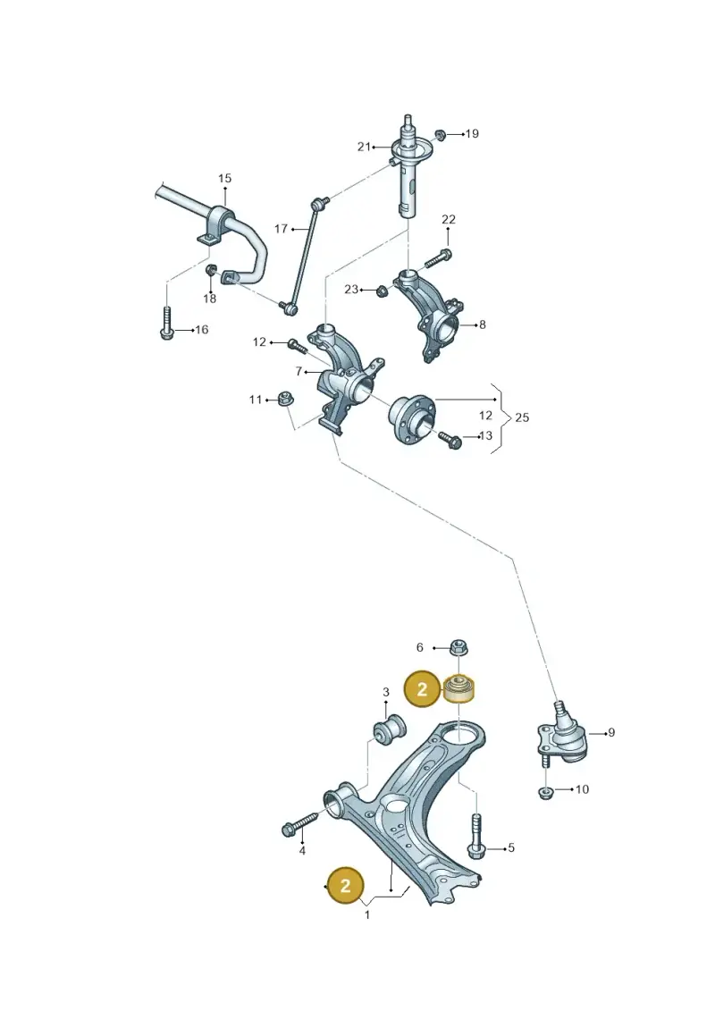 5C0407183A — Volkswagen New beetle (2011-2016) diagram 691407000, position 2