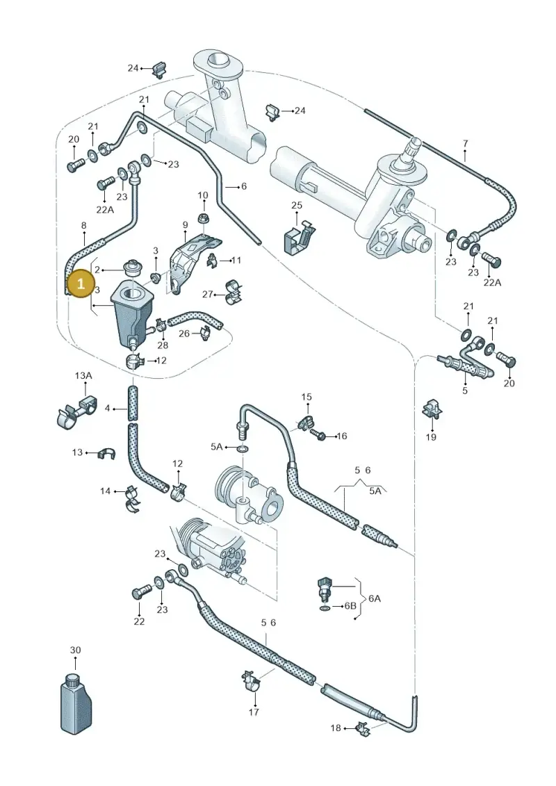 5C0422371 — Volkswagen LUPO/3L TDI (2003-2005) diagram 231422550, position 1