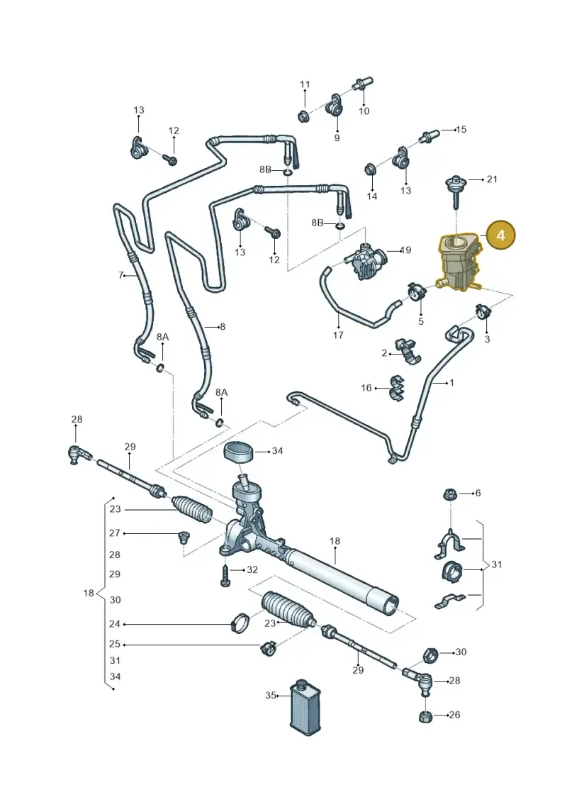 5C0422371 — Volkswagen Jetta (2014-2017) diagram 789422020, position 4