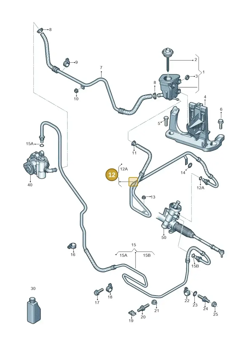 5C0422891L — Volkswagen New Passat (2015-2022) diagram 868422050, position 12