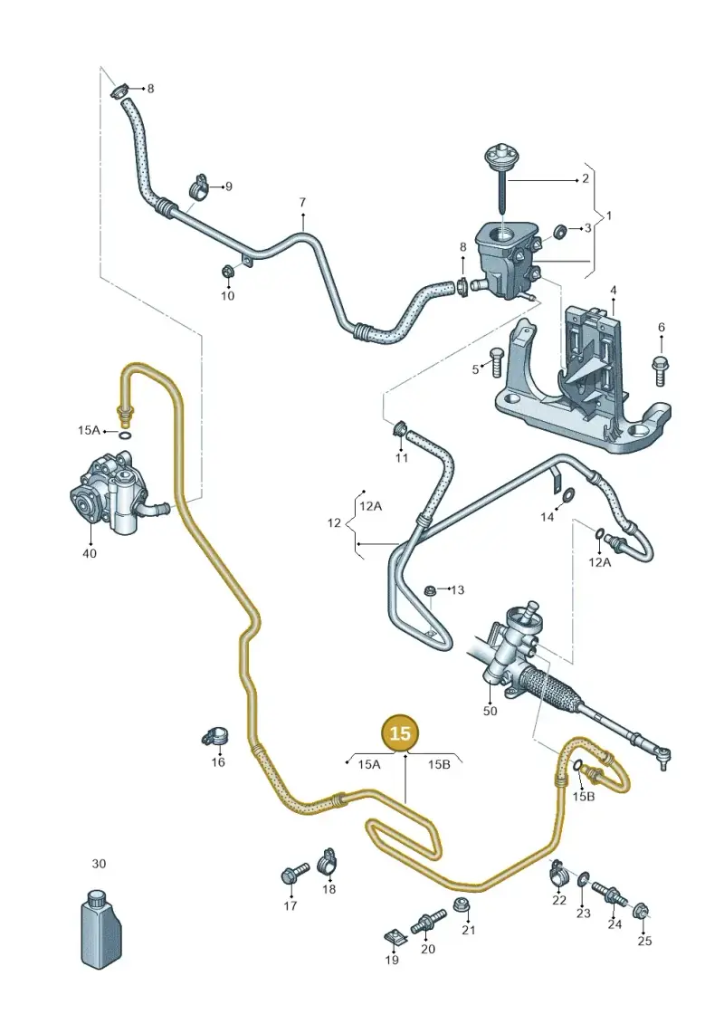 5C0422893BJ — Volkswagen New Passat (2015-2022) diagram 868422050, position 15