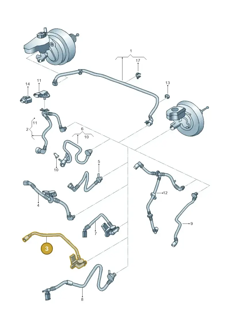 5C0612041 — Volkswagen Jetta (2014-2017) diagram 692611700, position 3