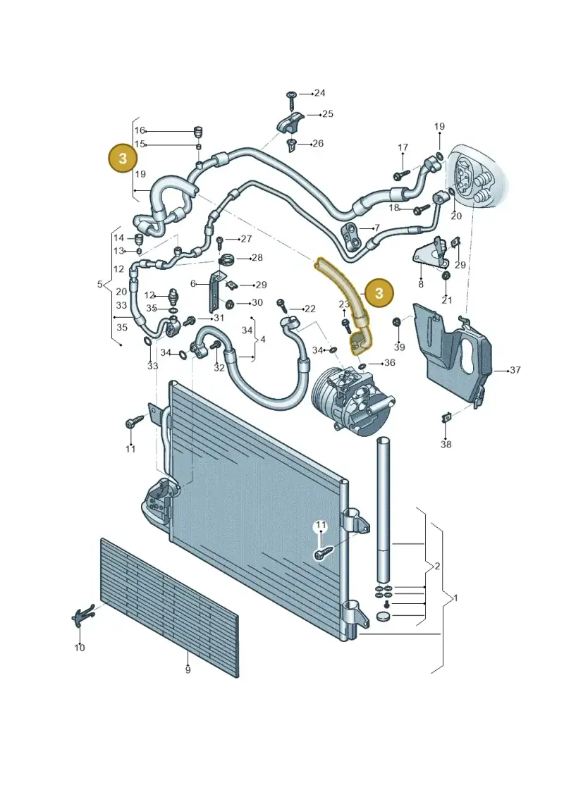 5C0820743BP — Volkswagen Beetle (2016-2019) diagram 801260041, position 3
